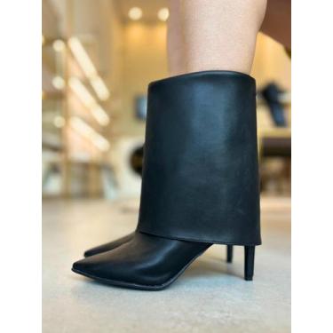 Imagem de Bota Capa Preta Mary Salto Fino - MIRVIE, 35, Preto