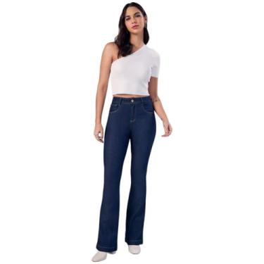 Imagem de Calça Flare Jeans Feminina cintura alta modeladora L Seven, Jeans, 36