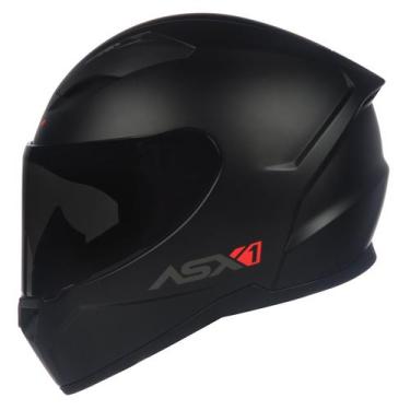Imagem de Capacete ASX City Solid Preto Fosco, Preto, 62, Masculino