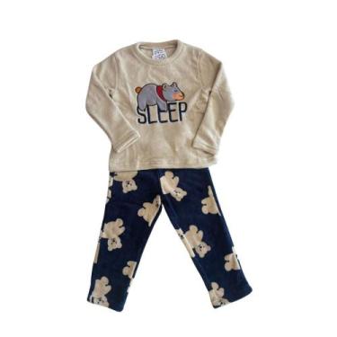 Imagem de Pijama Longo Sleep Tamanho M Adulto Plush Due - Bene Casa