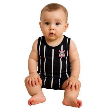 Imagem de Macacão Bebê Corinthians Regata - Torcida Baby, M
