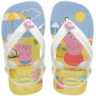 Imagem de Chinelo Havaianas Baby Peppa Pig - Buttercream, 20, Bege, Infantil