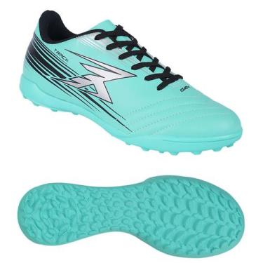 Imagem de Chuteira Society OXN Track Infantil -, Menta_prata_preto, 29