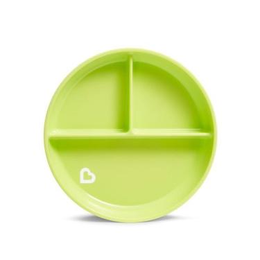 Imagem de Prato Trein Infantil Com Ventosa E Divisórias Munchkin Verde
