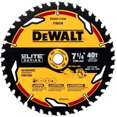 Imagem de Lâmina Serra Circular Elite Series 7-1/4" (184mm) 40 dentes DWAW71440 