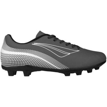 Imagem de Chuteira penalty bravo xxi campo masculina, Chumbo, Branco e Preto, 42