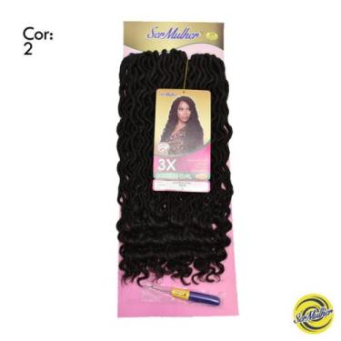 Imagem de Cabelo Duda Faux Locs Goddess Curl Twist Crochet Braid Ser Mulher 65cm