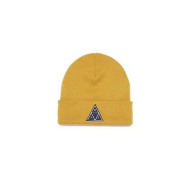 Imagem de Gorro HUF Essentials Cuff Beanie Masculino, Amarelo escuro