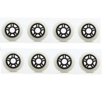 Imagem de Roda Roller Patins HD inline 80mm 82A branca - Hondar