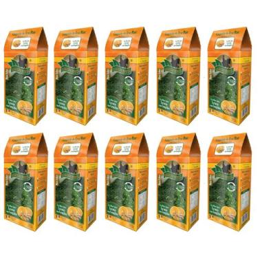 Imagem de 10 Erva Mate Chimarrão BRASÃO VERDE LARANJA GENGIBRE 500gr - BRASAO