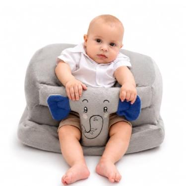 Imagem de Assento De Bebê Sentar Cadeirinha Apoio Confortável Infantil (Cinza com Azul)
