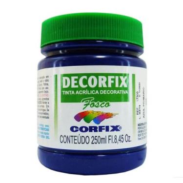 Imagem de Tinta Acrílica Fosca Corfix 250ml para Arte e Artesanato Cor:Azul Prim