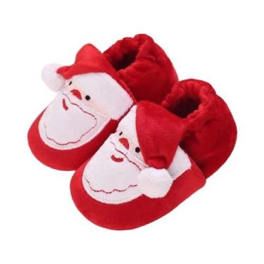 Imagem de Botas De Natal Para Bebês, Sola Macia E Quente Para O Inverno, Primeir