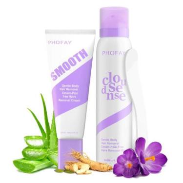 Imagem de Creme Depilatório PHOFAY para Pele Sensível com Aloe Spray