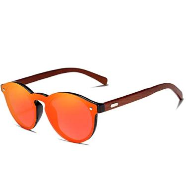 Imagem de Óculos de Sol Masculino Kingseven Hastes de Madeira Design Artesanal com Proteção Lentes Polarizadas UV400 R5790F1 (C3)