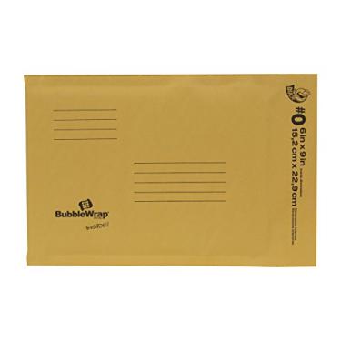 Imagem de Duck Brand Envelopes de plástico bolha Kraft, #0 – 15,24 x 23,86 cm, pacote com 25 (394483)