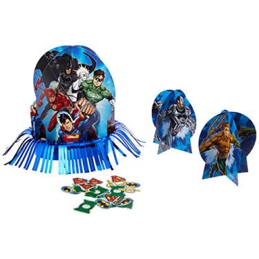 Imagem de Amscan 281585 Justice League Table Decorating Kit, 1 pack (23 pcs), Party Favor