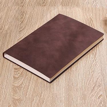 Imagem de A5 Capa de Couro Macio Bloco de Notas Planejador Bonito Agenda Semana Planejador Viajantes Caderno Simples Estudante Suprimentos Escolares, marrom, 1 peça