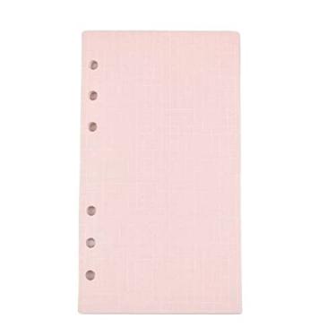 Imagem de Caderno de Folhas Avulsas Business A5 Linha de Recarga de Caderno Espiral em Branco Índice de Papel de Papelaria de Página Interna, Grade Rosa, A5