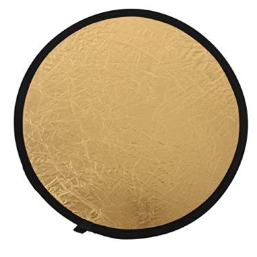 Imagem de Refletor de iluminação 2 em 1, refletor de iluminação flexível portátil multifuncional universal para fotografia interna e externa(Ouro Prata)