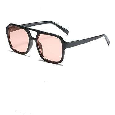 Imagem de Óculos de sol amarelos femininos vintage de luxo superdimensionados femininos óculos de condução óculos de sol modernos tons únicos, rosa preto, z