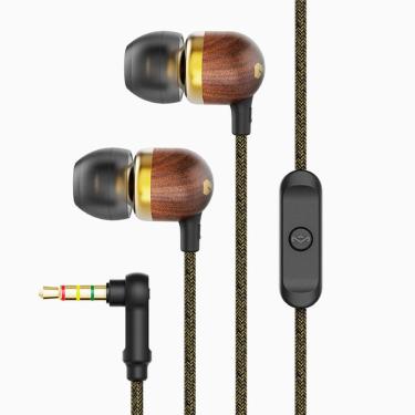 Imagem de Fone de Ouvido House of Marley, Smile Jamaica, In Ear, Preto