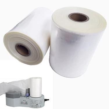 Imagem de Bobina Filme Rolo Plástico Travesseiro Almofada De Ar Embalagem 300m