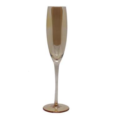 Imagem de Taça Flauta De Vidro Para Champagne Ambar 250ml - Unid. - Cromus