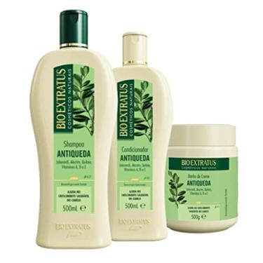 Imagem de kit 1 Shampoo 1 Condicionador 1 Banho creme Antiqueda Jaborandi 500 ml