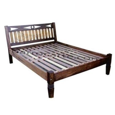 Imagem de Cama Rústica King Look em Madeira de Demolição - Cód 758