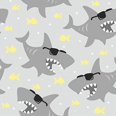 Imagem de Papel de Parede Tubarões Óculos Gray