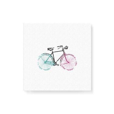 Imagem de Arte Maníacos Quadro Decorativo em Tela Canvas Bike Fundo Branco - 30x30cm