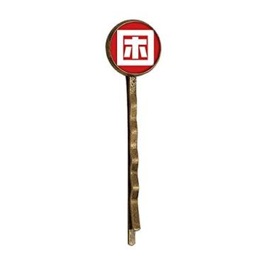 Imagem de Chapéu de cabelo de metal retrô com personagem chinês cansado chinês