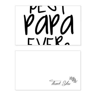 Imagem de Cartão de agradecimento Bless Father Best Papa Ever Words Birthday Paper Greeting Wedding Repreciation