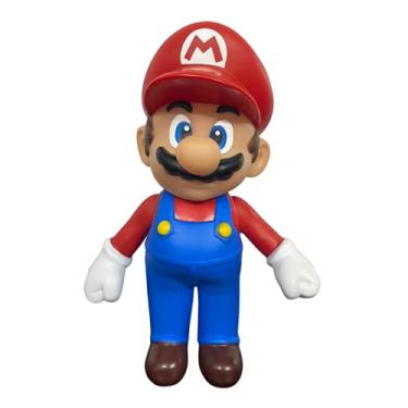 Imagem de Boneco Super Mario Articulado Personagem Jogo Videogame 25cm