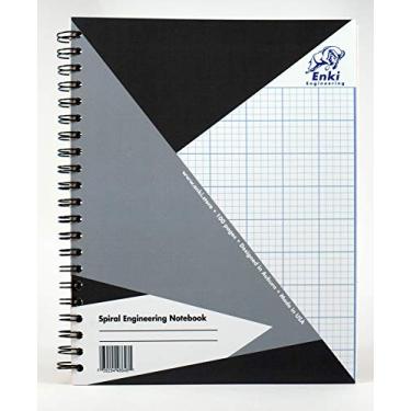 Imagem de Papel de engenharia 200 folhas – Caderno espiral (capa cinza)