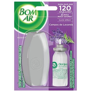 Imagem de Aromatizador Bom Ar Click Spray Campos de Lavanda Aparelho + Refil 12ml