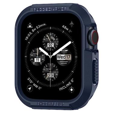 Imagem de Spigen Rugged Armor Projetado para Capa Apple Watch Série SE3/9/8/SE2/7/6/SE/5/4 41mm/40mm Capa Durável de TPU - Azul