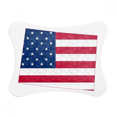 Imagem de Enfeite de quebra-cabeça com a bandeira de listras do Colorado America Mapa de Estrelas