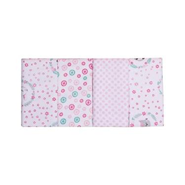 Imagem de PAPI DESDE 1974 Paninho De Boca Bordados Karinho Estampado Para Bebê 32Cm X 32Cm Contém 04 Un