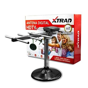 Imagem de Antena Digital Xtrad Xt-2116 Hdtv Interna E Externa 8-10 Db Cabo 5 Metros