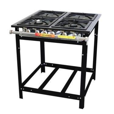 Imagem de Fogão Gás Extra 4 Bocas (2 Duplas) Com Espera Para Forno E4d2e - Venâncio