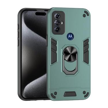 Imagem de Estojo anti-riscos Compatible with Motorola Moto G Play (2023) Phone Case with Kickstand & Shockproof Military Grade Drop Proof Protection Rugged Protective Cover PC Matte Textured Sturdy Bumper Cases
