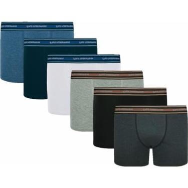 Imagem de Kit 6 Cueca Lupo Infantil 141 Box Boxer Original Cotton Algodão (BR, Alfa, M, SORTIDAS)