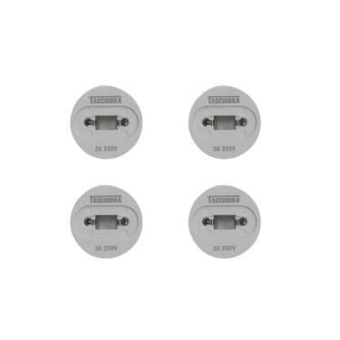Imagem de Soquete Adaptador Taschibra P/ Lâmpada Tubo Ho R17d/g13 Kit 4 Peças