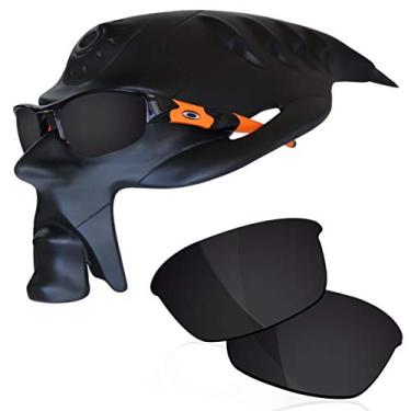 Imagem de RockShell Lentes polarizadas de substituição para óculos de sol Oakley Flak Jacket - Preto