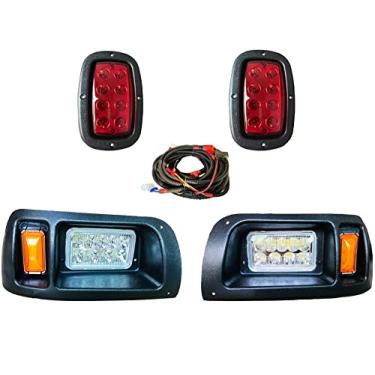 Imagem de BestAccess Kit de luz LED DS para carrinhos de golfe e faróis traseiros para carros de clube DS Gas & Electric Golf Carts (1993 e acima) 12V