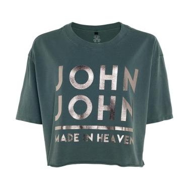 Imagem de Camiseta John John JJ Line Feminina Verde-Feminino