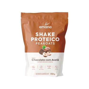 Imagem de Emana Suplemento Alimentar em pó Shake Proteico Vegetal Sabor Chocolate com Avelã - 450g