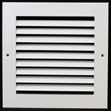 Imagem de HVAC Premium Grade de retorno de alumínio 20.3 cm x 20.3 cm - fluxo de ar fácil - grades de barra linear [dimensões externas: 9,875" L x 9,875"h]